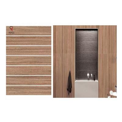 China Dirt-resistant matte finish 20*120 cm porcelain ceramic bedroom looks like wood texture ceramic floor tiles for sale