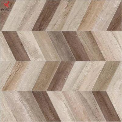 China high quality cheap rustic living room floor tile porcelain designs wooden tiles wooden anti-slip price Dirt-resistant for sale