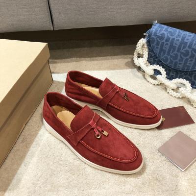 China High Quality Casual Autumn Women Flat Platform Shoes Sheep Suede Flat Solid Slip On Ladies Shoes Zapatos De Mujer Zapatos 2022 for sale