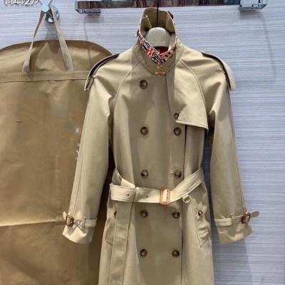 China Long Sleeve Leisure Overcoat Ditch Coat Waterproof Lapel Neck Long Sleeve Fashion Brand The Same Style Waterproof Jackets Designer And Windproof Outerwear for sale