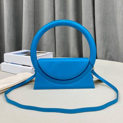 China Fashion Fashion Large Circle Shaped Concave Shape Bolsas Design Hand Carry Handbags Designer Luxury Shoulder Crossbody Women's Bag 2022 for sale