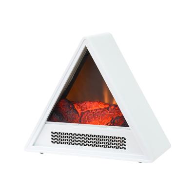 China Incandescent light; 2D New Design 17inch Triangle Flame Free Electric Fireplace Heater Stove for sale