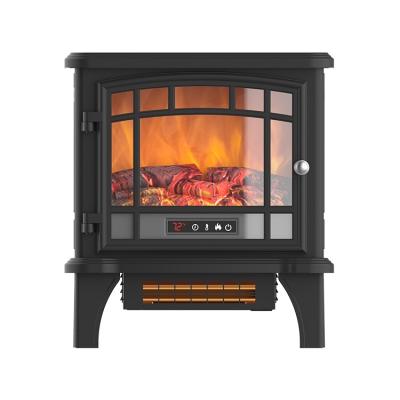 China Hotel Custom 20 Inch 1500W Flame Free 2D Monochrome Effect Electric Fireplace Stove for sale