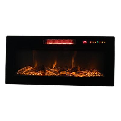 China Wholesale 1500W Modern Luxury Wall Mount Fancy Fireplace 40 Inch Wall Mounted Fireplace With Independent Flame Control for sale