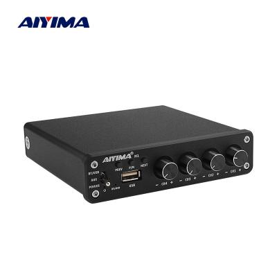 China AIYIMA 5.0 Channel 50Wx4 Home Theater High Fidelity Speaker Audio Amplificador 4 Amplifiers TPA3116D2 5.0 BT Power Amp for sale