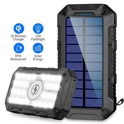 China Waterproof solar panel charging radio solar power bank TOP 20000mah solar power bank for sale