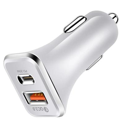 China Speed ​​Charging Apple 20w USB-c Power Charger QC3.0 USB Fast Charging 18W Car Charger for sale