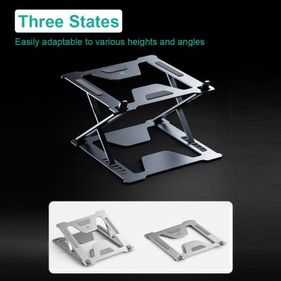 China (Size) New Amazon Adjustable Laptop Stand Holder with Adjustable Heat-duct Aluminum Stand for MacBook for sale