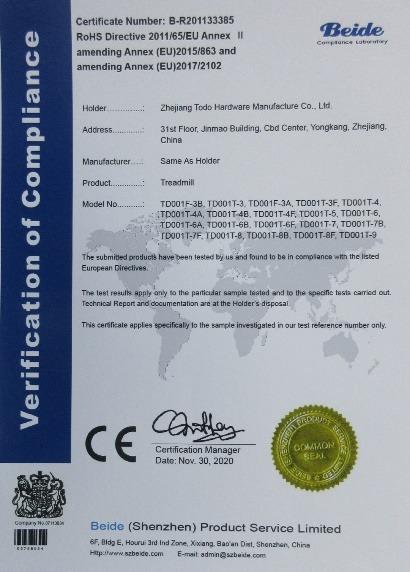 CE - Zhejiang Todo Hardware Manufacture Co., Ltd.