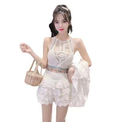 China Lady Summer Blouses +Beach Fashion Breathable Sexy Women Camisole Set Short Pants+Cropped Top Vest for sale