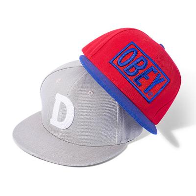 China Custom High Quality Flat Patch Logo Hip Hop Snapback Hat 6 Panel Brim Embroidery JOINT Factory Hats Covers for sale