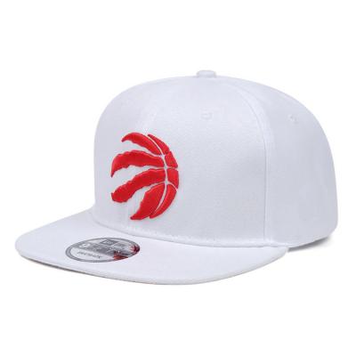 China Custom High Quality Flat Patch JOINT Logo Snapback Hat Caps 6 Panel Brim Embroidery for sale