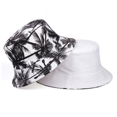 China Headwear Reversible Bucket Hat Custom Printed Logo 100% Cotton Material Bucket Hat for sale