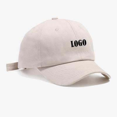 China COMMON Letter Custom Embroidery 6 Hats 100% Cotton Metal Buckle Panel Baseball Cap Sports Baseball Hat for sale