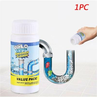 China Stored 110G/bottle Sink Drain Cleaner Hot Powerful Powder For Kitchen Sewer Toilet for sale