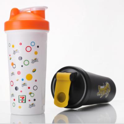 China Sustainable Sport 600ML Gym Workout Whey Protein Shaker Bottle for sale