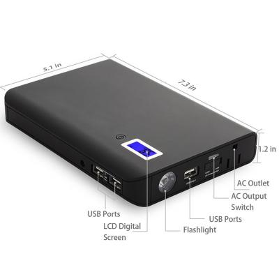 China Quality Fast Choice Backup Charging Station Portable Power Bank 65w Outdoor AC Output 20000mah With LCD Display for sale