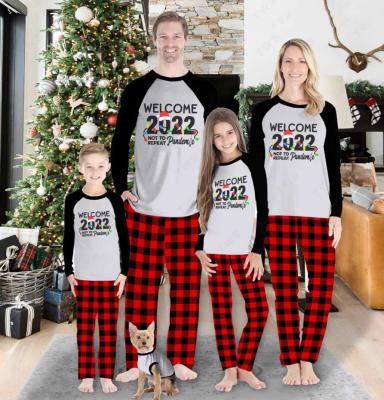 China 2022 QUICK-DRY Parent-child Clothing Autumn Winter Pajamas Christmas New Year Family Christmas Pajamas QUICK-DRY for sale