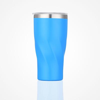 China Stainless Steel Vacuum Insulated Tumbler Sustainable With Lid Wine Coffee Mug Water Mug BLUE for sale