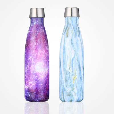 China PORTABLE Stainless Steel Water Bottle Vacuum Wall Cola Shape Double Insulated Sports Water BottleTravel Thermal Flask 500ml for sale