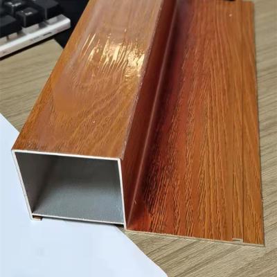 China OULE Ceilings Artistic Ceiling Tiles Aluminum Profile Partition Partition Wall Ceiling System U Type Ceiling for sale