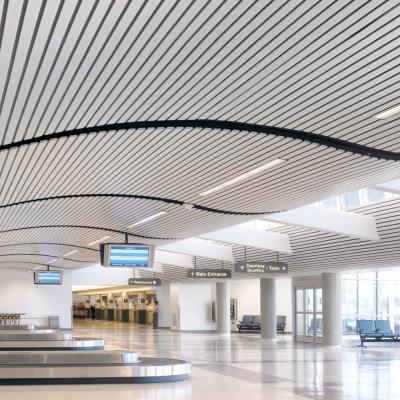 China Artistic Ceilings Easy To Clean Fireproof Aluminum Ceiling Strip Ceiling Panels for sale