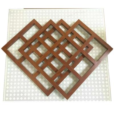 China Artistic Ceilings Customized Exterior Powder Coated Protection Laser Cut Aluminum Screen Ceiling Panel for sale