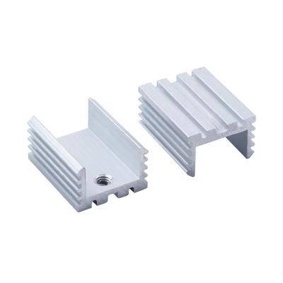 China TO220 Radiator Aluminum U-type Electronic Triode Heatsink 20*15*10mm Heat Dissipation for sale