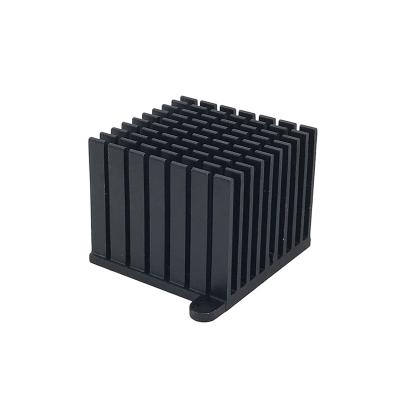 China Aluminum Electronic Radiator 37*37*30mm Chip Heatsink Heat Conduction Block With Fixed Ear for sale