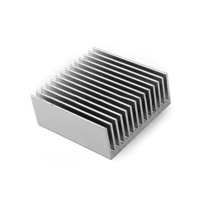 China Heat Disspation Aluminum Alloy Heatsink 50x50x20MM Electronic Aluminum Profile High Power Cooling Dense Tooth Cooling Aluminum Plate for sale