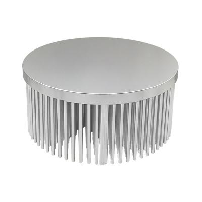 China Led Lighting Radiator Round Cold Radiator 150*70mm 65W Aluminum Fin Pin Pin Radiator High Power LED Ceiling Light Radiator for sale