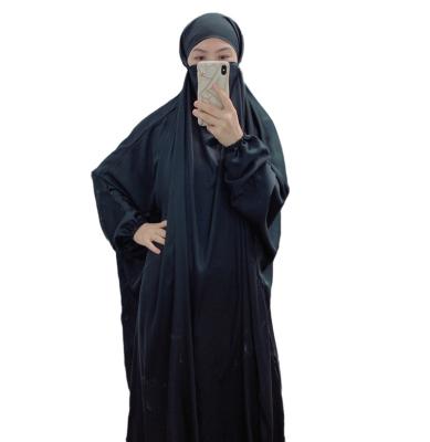 China Muslim Prayer Abaya Muslim Abaya Long Dress Women Kids Polyester Clothing Khimar Jilbab Kids Islamic Abaya Dress for sale