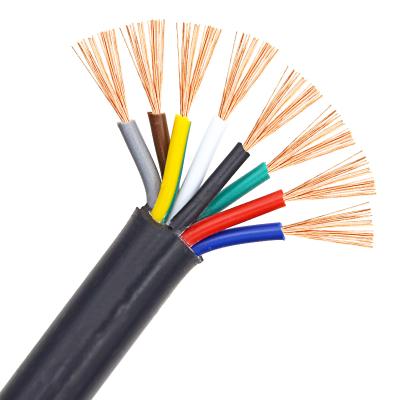 China PVC Dongguan Guangying 8 Core RVV Copper Flexible Soft Electrical Power Wire 2.5mm 6mm for sale