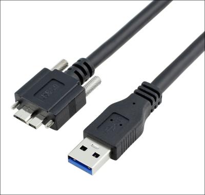 China Industrial Dongguan Guangying Industrial USB3.0 Camera/Computer Cable A Male To B Male Micro USB Cable With Fixing Screws for sale