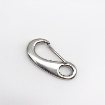 China High Quality Durable 120g Stainless Steel Egg Shape Snap Hook Material Rigging Hook SS316 Snap Hook For Climbing for sale