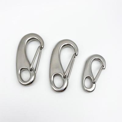 China Durable 54g Stainless Steel Egg Shape Snap Hook Material Rigging SS304 Snap Hook For Lifting for sale