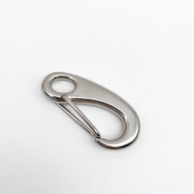 China Durable Hot Sales 54g Stainless Steel Egg Shape Snap Hook Material Rigging Safety SS316 Lifting Snap Hook for sale