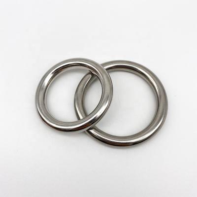 China high strength & Durable 6*40mm Stainless Steel O Shape Rings SS316 Metal O Ring Clips Marine Rigging Round Ring Bag Accessories for sale