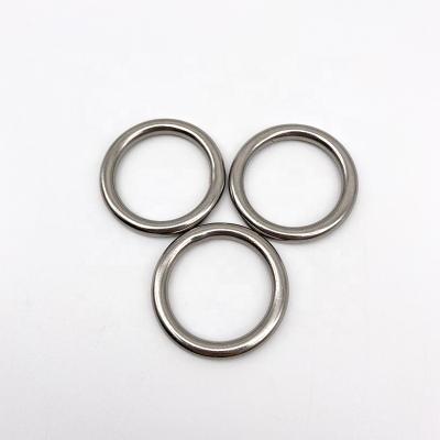 China high strength & Durable 6*40mm Adjustable Cheap Stainless Steel Round Ring Welded AISI 304 Metal Buckles Marine Hardware Alloy O Rings for sale