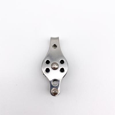 China 60*12*26mm Factory Price Stainless Steel Pulley Durable Nylon Material Rigging SS304 Nylon Rope Pulley for sale