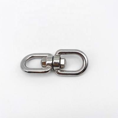 China Durable High Quality Stainless Steel Swivel Chain Swivel Ring Hardware Rigging SS304 Sling Eye Chain Swivels for sale