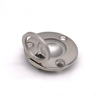 China Low Price Stainless Steel Pull Ring Marine Hardware Rigging SS316 Durable Flush Door Knobs Handles Pull Ring for sale