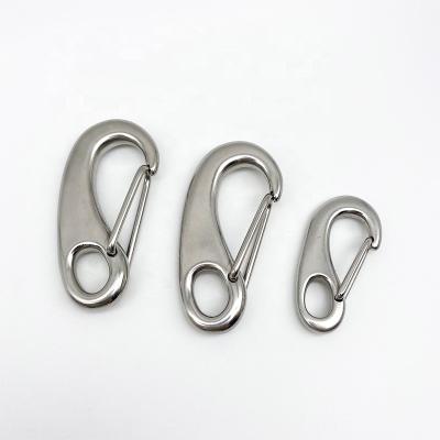 China Industrial Wholesale Egg Shape Door Hardware Factory Hook Stainless Steel Egg Shape Spring Wire Snap Snap Hooks Snap Hardware Bag Hook for sale