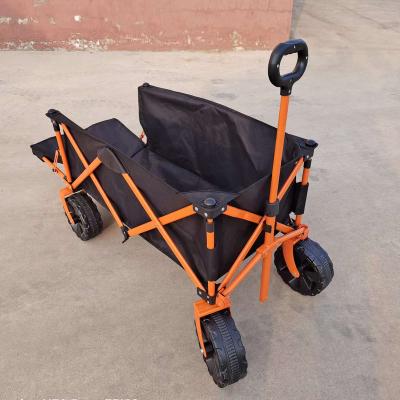 China Shopping China Folding Outdoor Utility Wagon, Heavy Duty Garden Cart for Shopping Beach Outdoors for sale