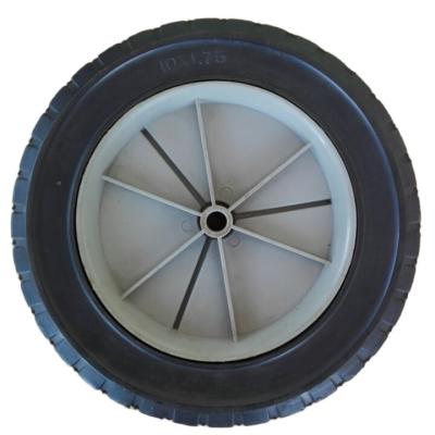 China 10''x1.75'' solid rubber wheel 10 inch sack truck wheel 10*1.75 inch for sale