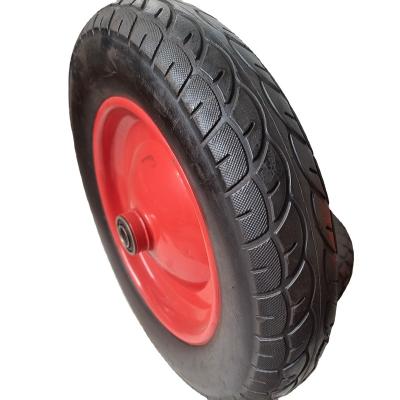 China Wheelbarrow Solid Rubber Wheel Black Durable Solid Rubber Wheel Solid Rubber Wheels For Wheelbarrow for sale