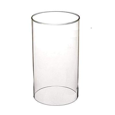 China Wedding Handmade Tall Glass Flower Vase Minimalist Antique Clear Blown Crack for sale