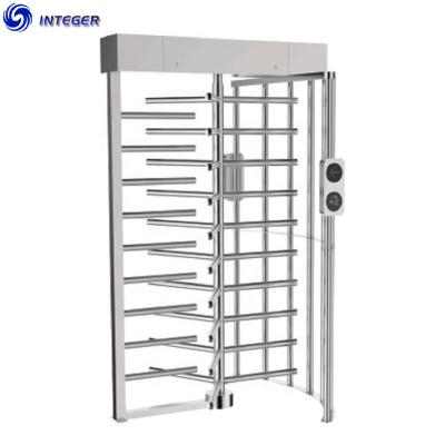 China 1.2/1.5mm SUS304 full height single track turnstile gate price for outdoor use at low price INSWG-836 for sale