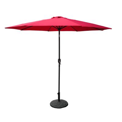 China Promotional Pink Patio Parasol Outdoor Garden Leisure Umbrella Bistros Restaurant Umbrella for sale