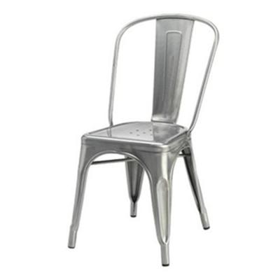 China Stackable Stackable Restaurant Dining Chairs Outdoor Metal Iron Outdoor Seating Chair Industrial for sale